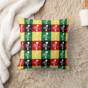 Portuguese Rooster of Barcelos colourful pattern Cushion