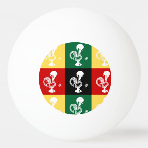 Portuguese Rooster of Barcelos colourful pattern Ping Pong Ball