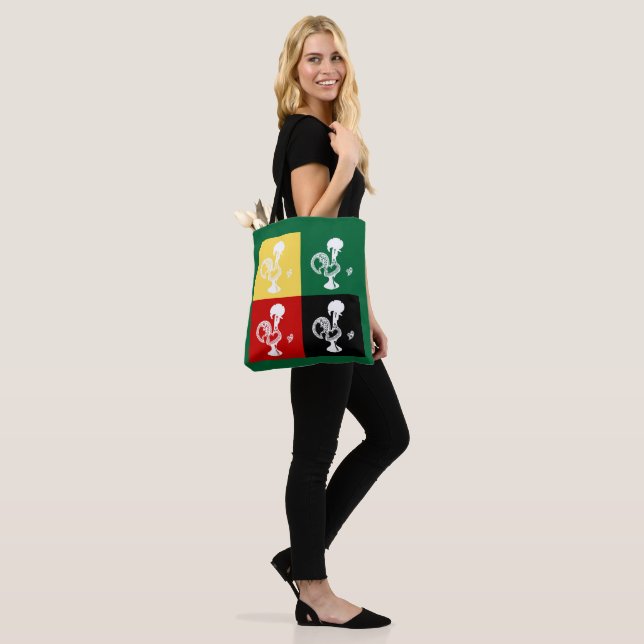 Portuguese Rooster of Barcelos colourful pattern Tote Bag (On Model)