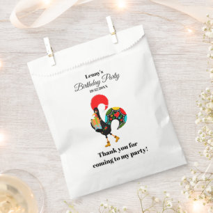 Portuguese Rooster Parade Kids Birthday Party Favour Bag
