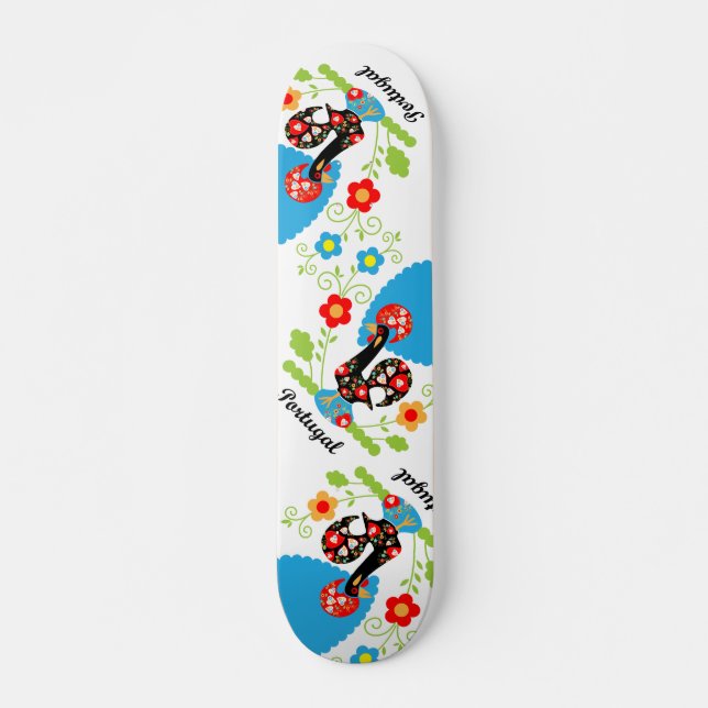 Portuguese Rooster Skateboard (Front)
