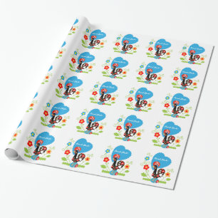 Portuguese Rooster Wrapping Paper