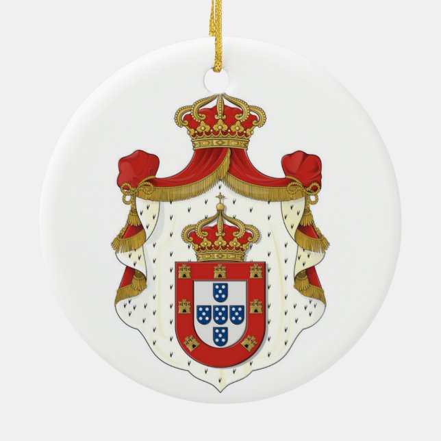 Portuguese Royal Coat* of Arms Ornament (Back)