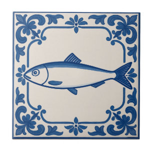 Portuguese sardine - ceramic tile