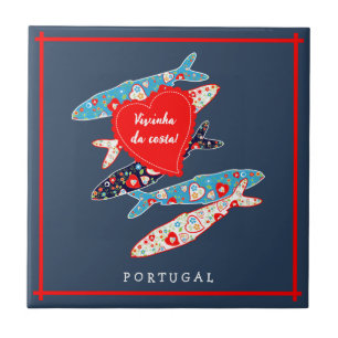 Portuguese sardines ceramic tile