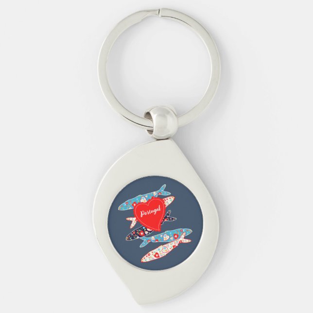 Portuguese sardines key ring (Front)