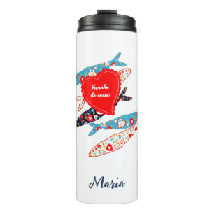 Portuguese sardines thermal tumbler
