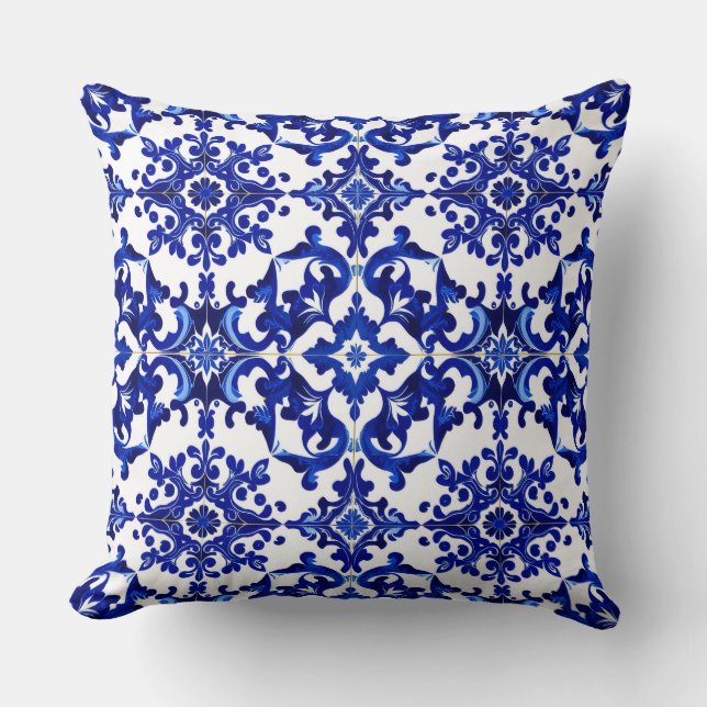 portuguese scrollwork pillow (Front)