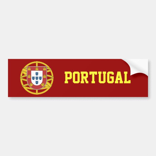 Portuguese shield bumper sticker (Front)