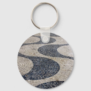 Portuguese sidewalk key ring