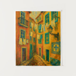 Portuguese Street Art Tapestry – Colorful Lisbon O