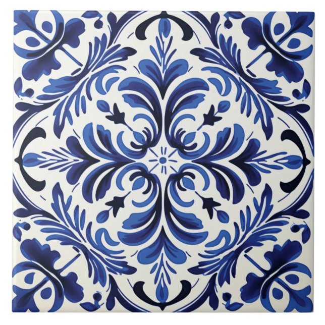 Portuguese style cute pattern ceramic tile (Front)