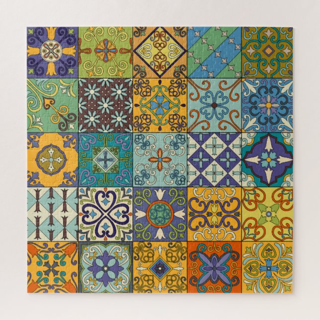 Portuguese Talavera Tile Design Jigsaw Puzzle (Vertical)