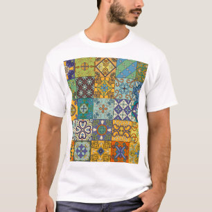 Portuguese Talavera Tile Design T-Shirt
