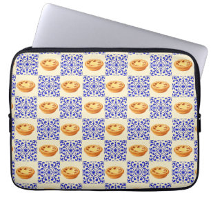 Portuguese Tart and Tiles Laptop Sleeve