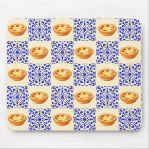  Portuguese Tart and Tiles Mouse Pad