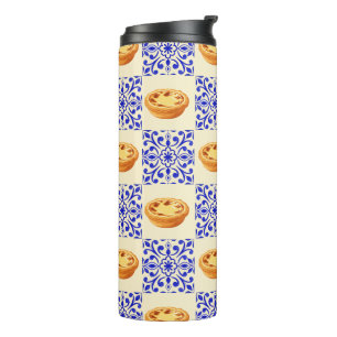 Portuguese Tart and Tiles Thermal Tumbler