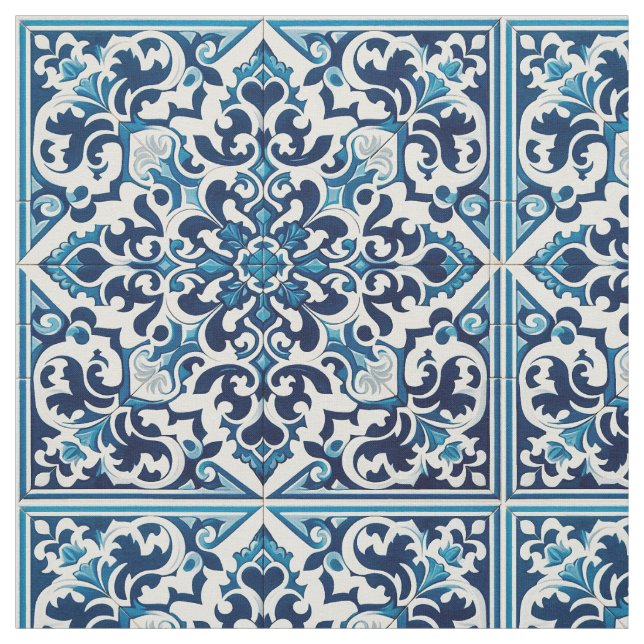 Portuguese tile fabric (Swatch)