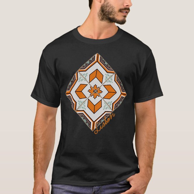 Portuguese Tile - Lisbon T-Shirt (Front)