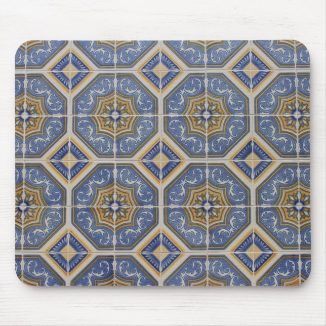 Portuguese tile mouse pad (Front)
