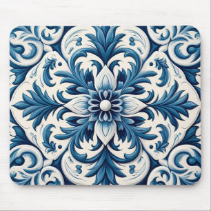 Portuguese tile mouse pad