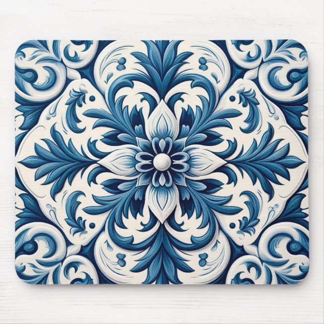 Portuguese tile mouse pad (Front)