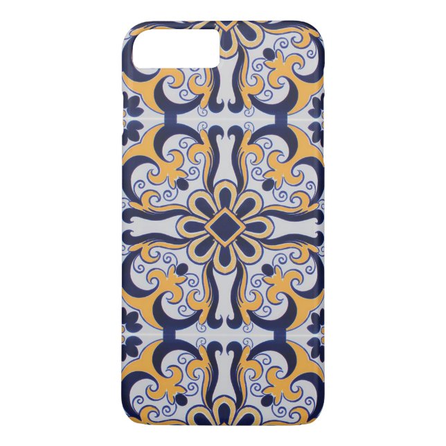 Portuguese tile pattern Case-Mate iPhone case (Back)
