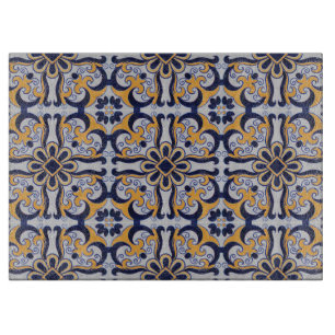 Portuguese tile pattern cutting board