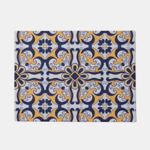 Portuguese tile pattern doormat