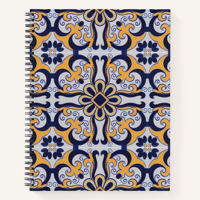 Portuguese tile pattern notebook (Front)