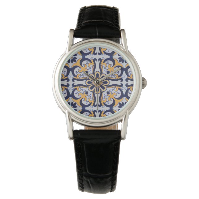 Portuguese tile pattern watch (Front)