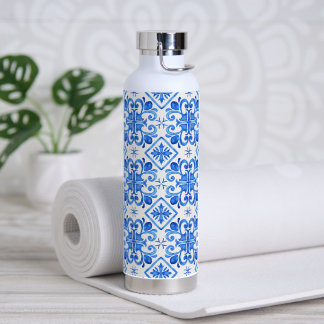Portuguese tile water bottle