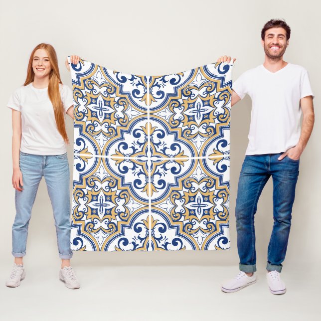 Portuguese tiles 1 fleece blanket (In Situ)