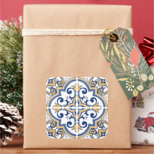 Portuguese tiles 1 square sticker