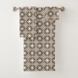 Portuguese tiles 3 bath towel set