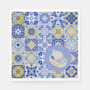  Portuguese Tiles and Sardines Napkin