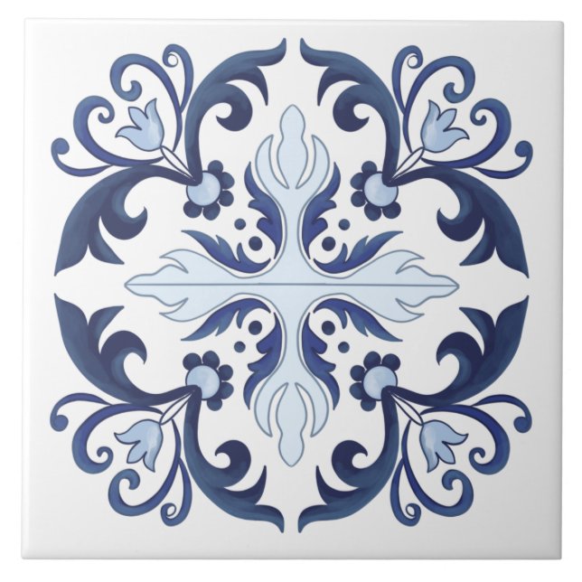 Portuguese tiles,azulejo  ceramic tile (Front)