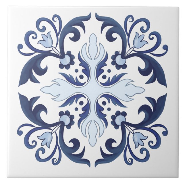 Portuguese tiles,azulejo  ceramic tile (Front)