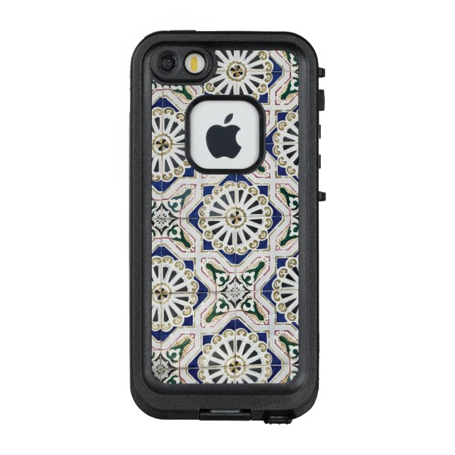 Portuguese Tiles - Azulejo Colourful Geometric LifeProof iPhone Case (Back)