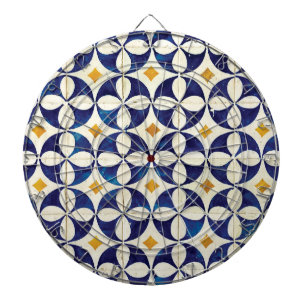 Portuguese Tiles - Azulejo Pattern Design Dartboard