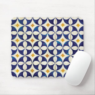 Portuguese Tiles - Azulejo Pattern Design Mouse Pad