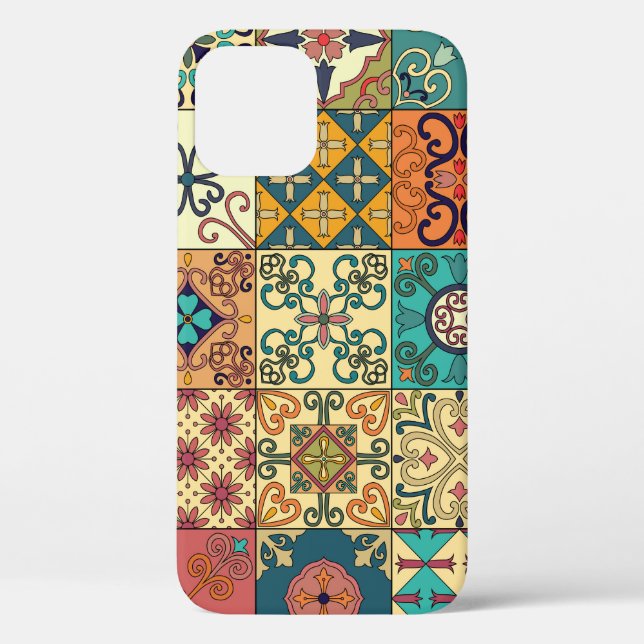 Portuguese tiles: Azulejo style seamless pattern. Case-Mate iPhone Case (Back)