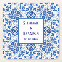 Portuguese Tiles Blue Mediterranean Wedding