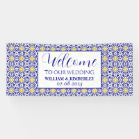 Portuguese Tiles Blue Rustic Elegant Wedding