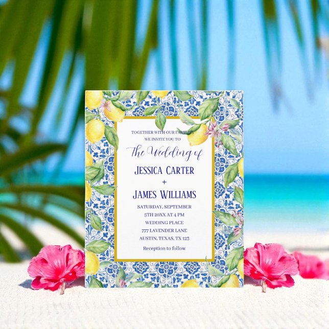 Portuguese Tiles Lemons Mediterranean Wedding (Creator Uploaded)