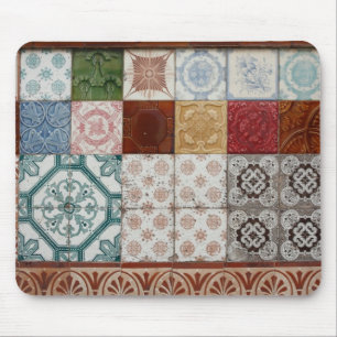 Portuguese tiles mouse pad