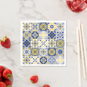 Portuguese Tiles Pattern  Napkin
