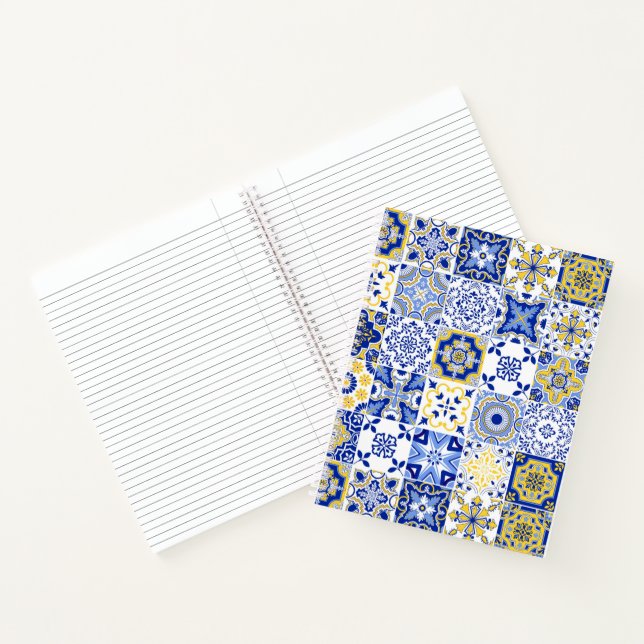 Portuguese Tiles Pattern  Notebook (Inside)
