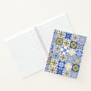 Portuguese Tiles Pattern  Notebook