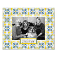 Portuguese Tiles Photo frame for family Christmas